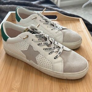 Vintage Havana white with green women’s shoes, size 8.5